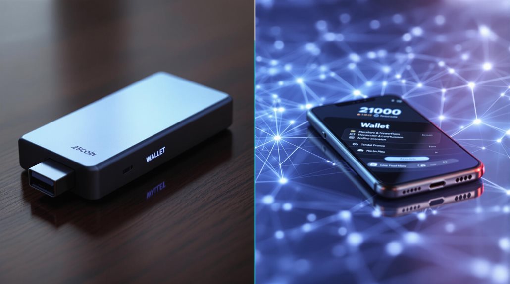 wallets hardware vs software