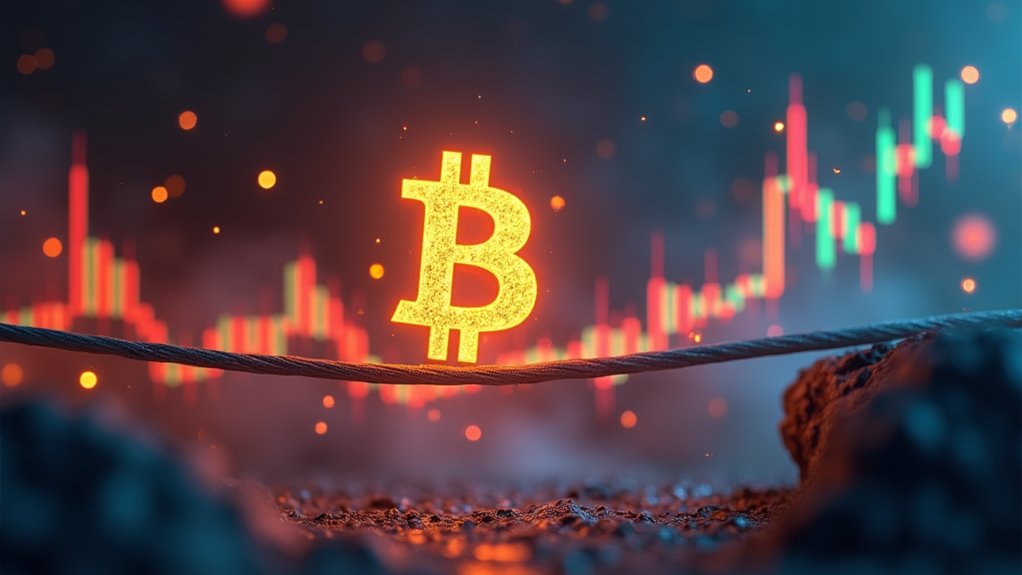 bitcoin fluctuates amid market surge