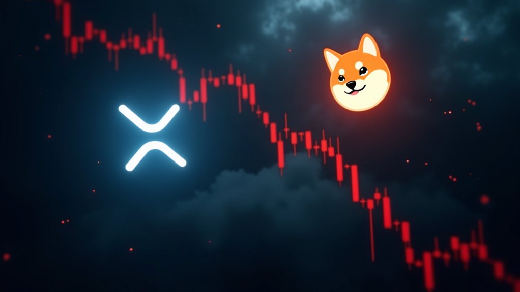 xrp dogecoin market downturn