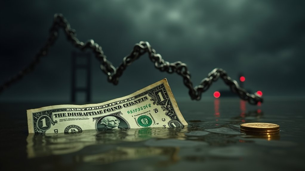 dollar decline from defaults